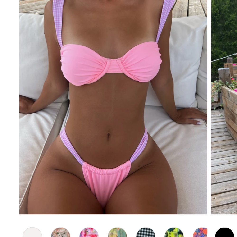 Strawberry Milkmob 3.0 Ballerina Swimsuit L top, S bottoms